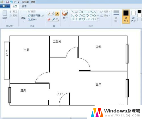 电脑如何画平面图 电脑自带的画图工具如何绘制平面图