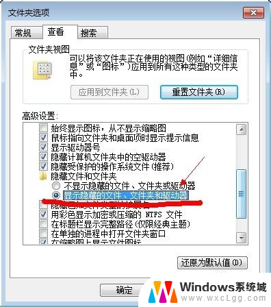 windows7怎么看电脑的隐藏文件 win7系统显示隐藏文件的方法