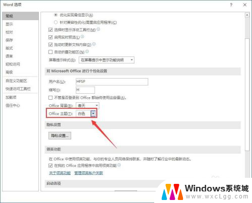 word主题颜色怎么改成白色 Word 2019如何将软件主题设置成白色