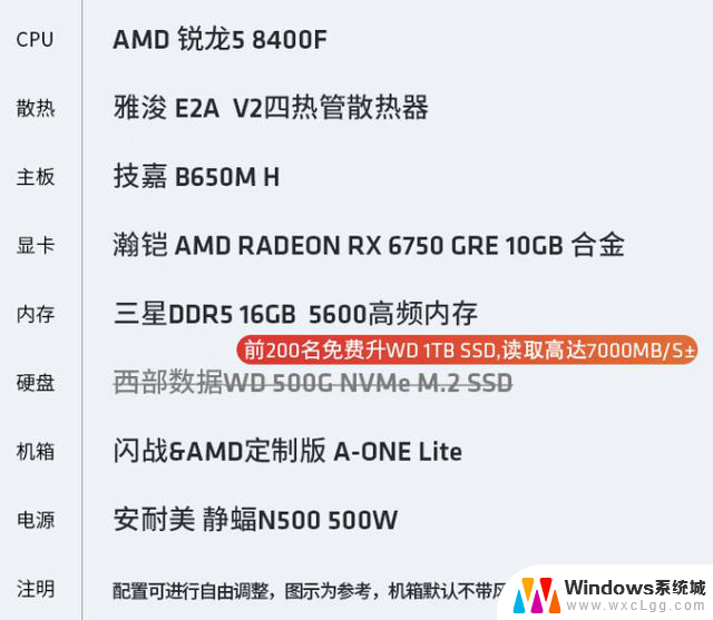 AMD AM5台式主机配置上新：R5-8400F RX6750GRE，3999元起，性能强劲，性价比超高