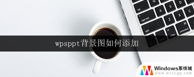 wpsppt背景图如何添加 wps ppt如何添加背景图