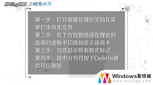 word 删除分隔符 删除Word文档中的分隔符步骤