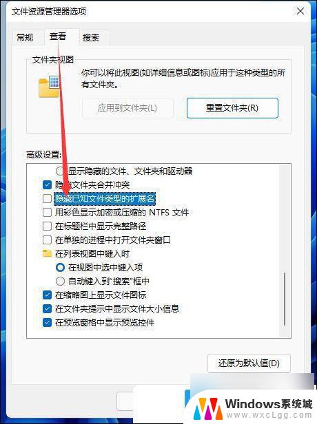 怎么设置win11文件显示后缀 Win11文件后缀名修改方法